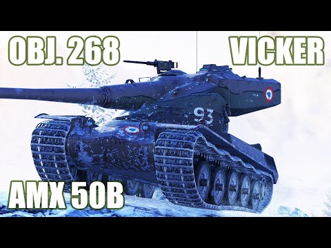 AMX 50B, Obj. 268 & Vickers Light – Epic Battles in WoT Blitz!