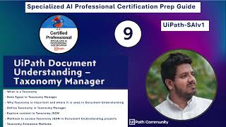 Specialized AI Professional Certification Prep| EP9 | Taxonomy and Taxonomy Manager |@LahiruFernando