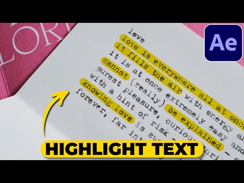 How to Highlight Text in After Effects | Highlighter Effect Tutorial