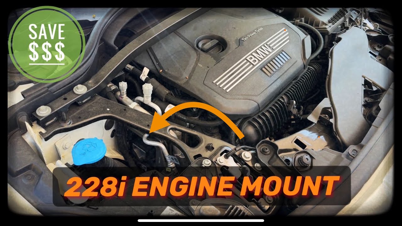 BMW 228i How To Replace Right Engine Mount 2017 - 2021. X1, X2