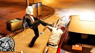 Sleeping Dogs - Pig Mask Psycho Rampage ( Brutal & Funny Moments ) PC