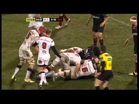 Ulster v Dragons 05/02/2016 Sean Reidy Try