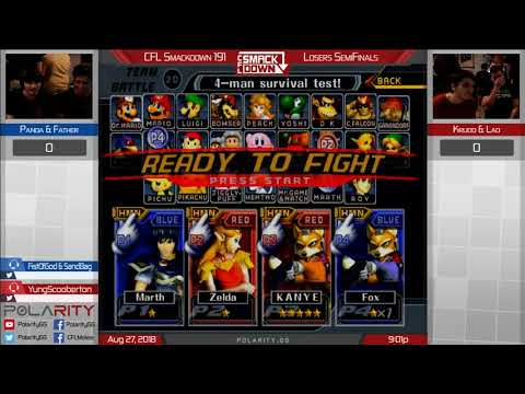 CFL Smackdown 191 Melee - Panda + Father vs Krudo + Lad - Doubles LS