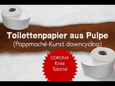 Toilettenpapier aus Pappmache - Tutorial für Krisenzeiten ;-)