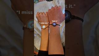 I really love these long distance touch bracelets. ✨ #longdistancerelationship #couplegift