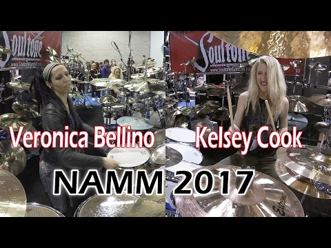Soultone Cymbals NAMM 2017   Veronica Bellino & Kelsey Cook