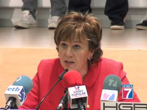 Germán Monge y Josune Ariztondo en la presentación de Bizkaia GDKO y Gernika