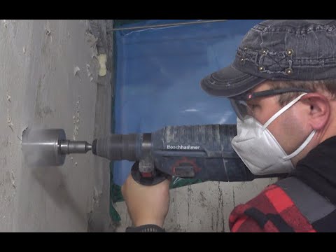 Richtig STECKDOSEN BOHREN in Beton, Stein, Ziegel und Mauerwerk mit Diamant Bohrkronen von rendech®