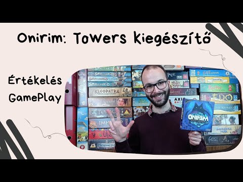 Onirim: Towers kiegészítő és végigjátszás társasjáték játékbemutató és szabályismertető - Társasozz Okosan!