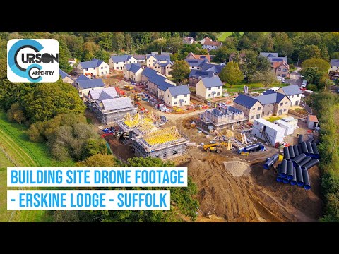 Building Site Drone Footage - Erskine Lodge - Suffolk