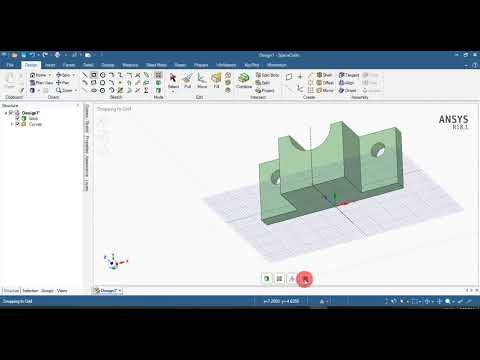 ANSYS-SPACECLAIM TRAINING TUTORIAL 1