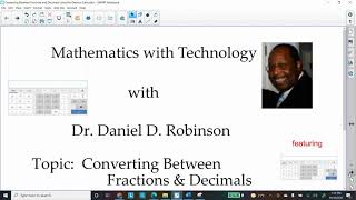Converting Between Fractions & Decimals   Using the Desmos Calculator