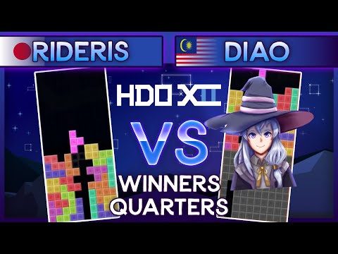Hard Drop Open 12 - Rideris Vs. Diao - Winners Quarters TETR.IO Tournament