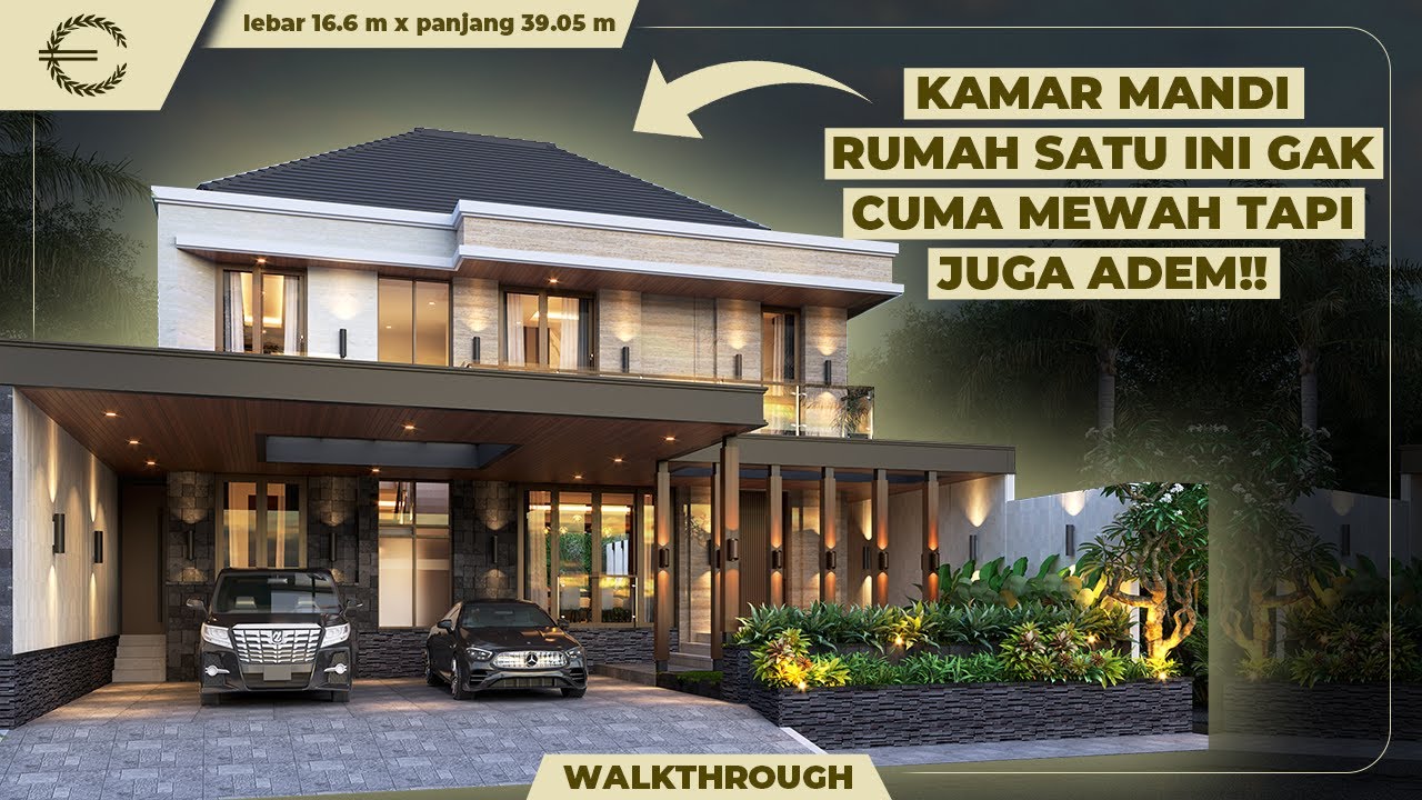 Video 3D Desain Rumah Modern 2 Lantai Bapak Surya - Denpasar, Bali