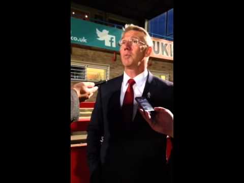 Nigel Adkins after Sheffield United's 3-1 friendly win at Cheltenham Town