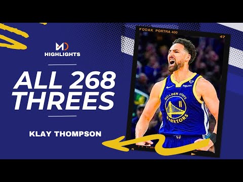 Klay Thompson All 268 Threes From 2023-2024 NBA Season