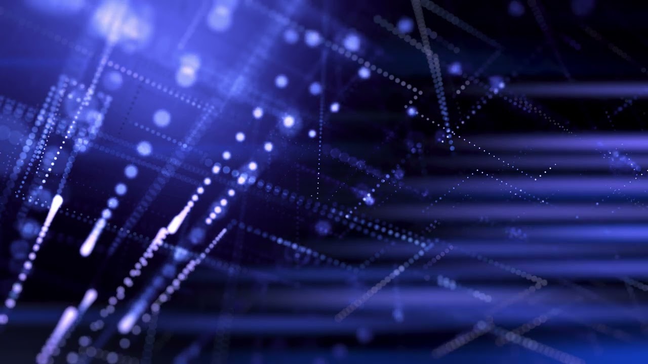 Blue Abstract Background Virtual Futuristic VJ Technology Video Loop Motion
