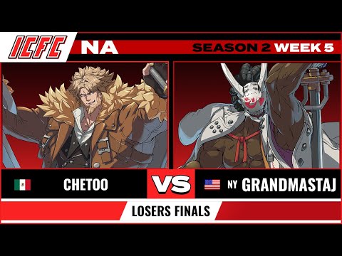 Chetoo (Leo) vs GrandmastaJ (Nagoriyuki) Losers Finals - ICFC GGST NA Season 2 Week 5