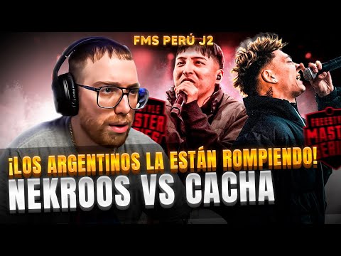 ¡LOS ARGENTINOS ESTÁN ROMPIENDO EN TODAS LAS FMS! | NEKROOS VS CACHA FMS PERÚ J2