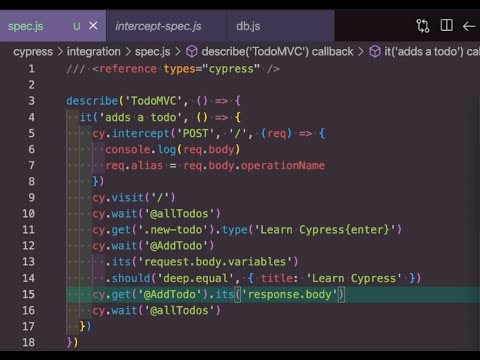 Set GraphQL Network Intercept Alias