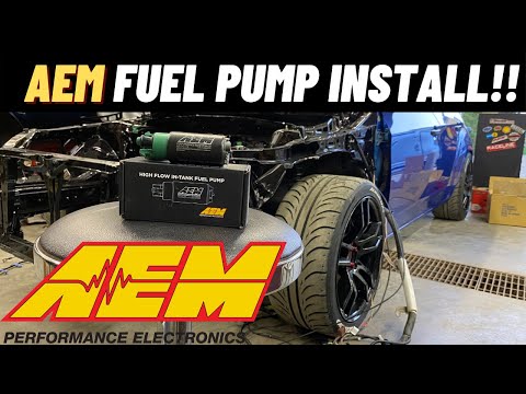 AEM FUEL PUMP INSTALL!! 08-14 SUBARU WRX/STI