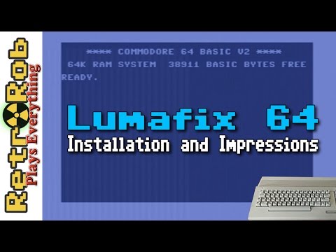 Commodore 64 : Installing Lumafix 64 with Before and After