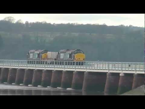 37612/37609 on the Heysham flask train 18th December 2012 THRASH !!