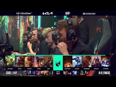 XL vs FNC LEC Spring 2023 W1D1 LoL Highlights Excel vs Fnatic