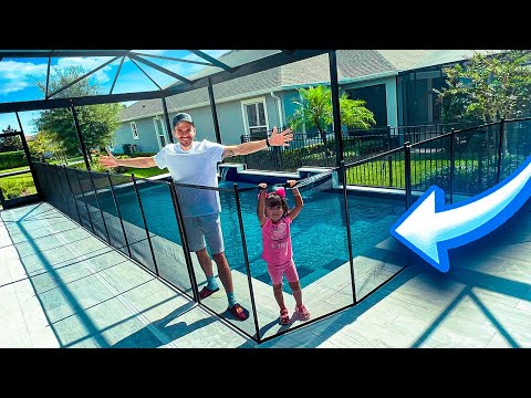 COLOCAMOS UMA CERCA NA NOSSA PISCINA - Família Brancoala no EUA