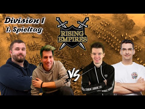 AoE4 2vs2 gegen die beiden besten Spieler der Welt!? | Rising Empires League Season 1