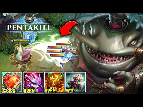 SUPER TANK TAHM KENCH INHALES THE ENTIRE ENEMY TEAM! (1V5 PENTAKILL!)