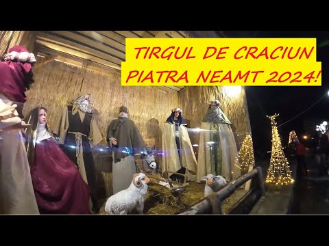 Ce frumos e TARGUL DE CRACIUN din orasul de la poalele PIETRICICAI !! #tirgcraciun #neamt #vlog