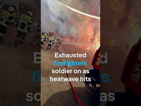 Exhausted firefighters soldier on as heatwave hits France | DW News