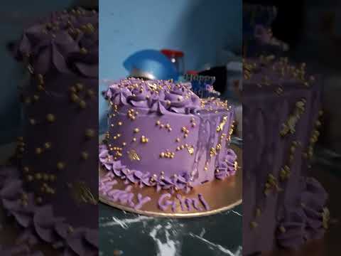 purple cake #cake #birthdaycake #purple