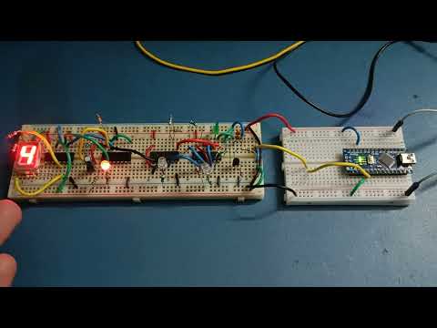 Demo of One-Wire 8-bit Shift Register Module
