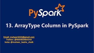 13. ArrayType Columns in PySpark | #AzureDatabricks #PySpark #Spark #Azure