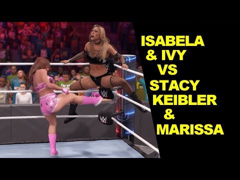 WWE 2K22 Isabela Morales & Ivy vs Stacy Keibler & Marissa - Elimination Tag