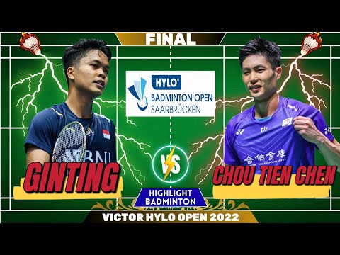 🔥 EXCITING FINAL 🔥 GINTING 🇮🇩 vs CHOU TIEN CHEN 🇹🇼 | Final Hylo Open 2022 | HD QUALITY 1080p