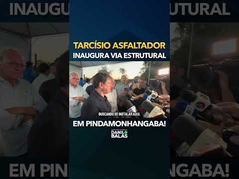 Tarcísio ASFALTOU de novo, agora em Pindamonhangaba!