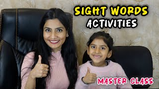 Sight words Activities | Ways to improve a child’s focus | Best way to revise and practice | Phonics