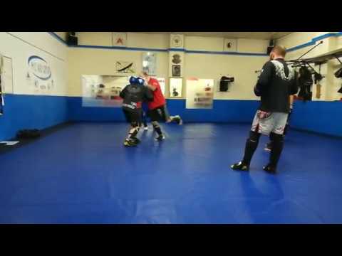 STX Kickboxing Clinch Knee Defence & Takedown at MC Kali Group