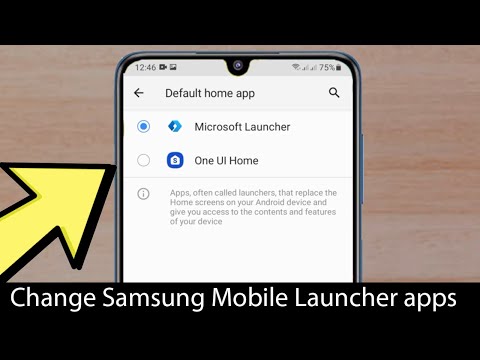 How to change launcher on Samsung  (default and another launcher)