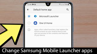 How to change launcher on Samsung  (default and another launcher)