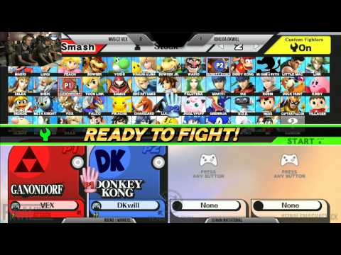 Final Smash Attack - SSB4 High Stakes Invitational 1v1 - MVD CT Vex vs iQHQ DA DKwill