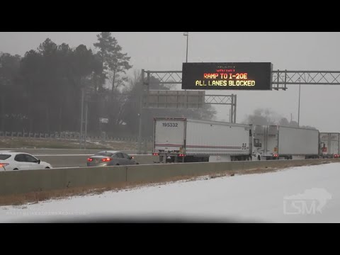 02-15-2021 Jackson, MS - Ice Storm Paralyzes City, Ghost Town Downtown, Line Workers