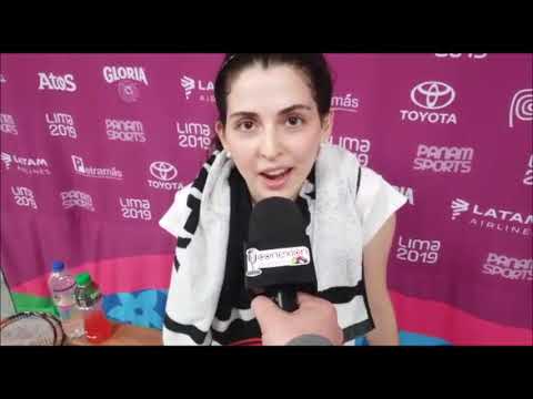 Entrevista a la badmintonista Daniela Macías durante los Panamericanos (29-07-19)