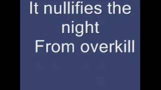 overkill- by men at work (with lyrics)