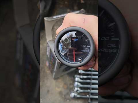 Glowshift oil pressure gauge install #honda #gauge #gauges #glowshift