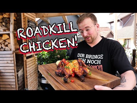 Grill TANDOORI CHICKEN. Roadkill chicken with homemade yogurt marinade!