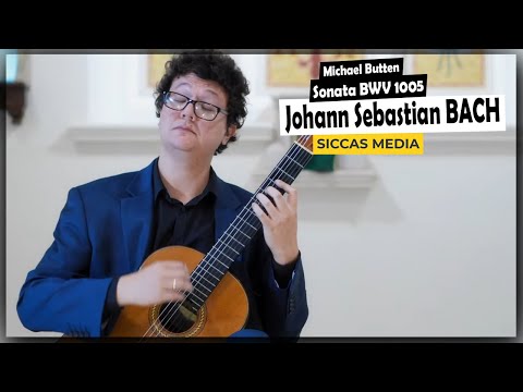 J. S. Bach: Violin Sonata No. 3 in C Major, BWV 1005 | Michael Butten Classical Guitar